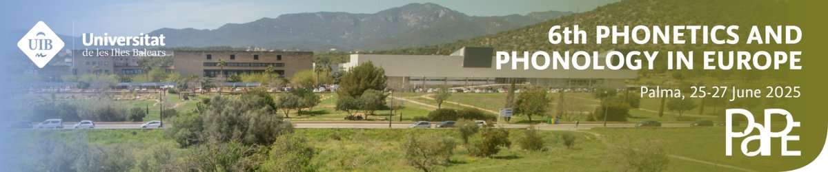 Ep! 🕐La setmana que ve...

6th Phonetics and Phonology in Europe (PaPE 2025) 

📆Dies 25-27 de juny
🏢Edifici Gaspar Melchor de Jovellanos

👉Més informació sobre l'organització, ponents i programa al perfil de <a href="/pape2025/">Phonetics and Phonology in Europe</a> i a la pàgina web: bit.ly/PaPE-web