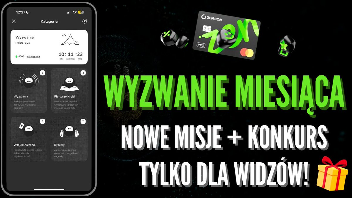 Wpadło nowe wideo o aktualnych misjach w ZEN i trwającym konkursie!🔥 Sprawdź na moim kanale YouTube — nie czekaj, obejrzyj do końca! 💥📲
Link: youtu.be/2QZu81Zr8Ik

#konkurs #giveaway #zen