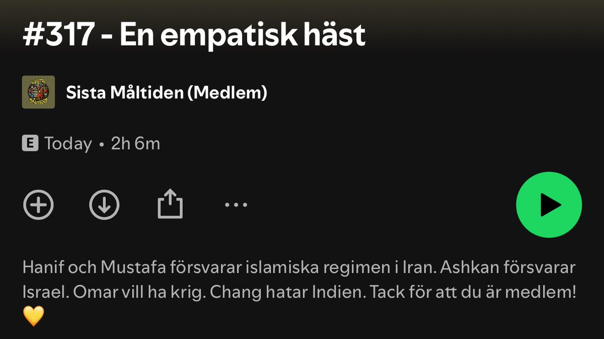 Ett nytt avsnitt av Sista måltiden ute. 
Glad midsommar!