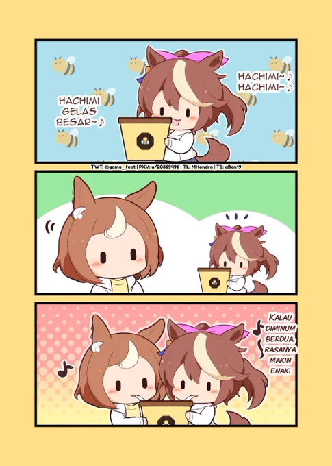 はちみー
インドネシア語翻訳:@MarcellHendra

#ウマ娘 #ウマ娘英訳 #ウマ娘インドネシア語翻訳 #umamusume #UmaTranslations 