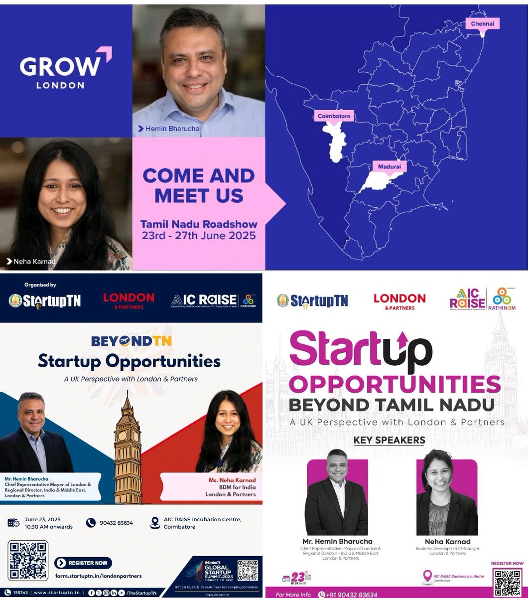 Hemin Bharucha (@heminb) on Twitter photo The state of Tamil Nadu holds immense potential and strong synergies with London.
<a href="/Nehakarnadd/">Neha Karnad</a> are excited to kick off our first roadshow of this FY with visits to Coimbatore, Chennai, and Madurai and support companies from these vibrant cities with their global plans. The state of Tamil Nadu holds immense potential and strong synergies with London.
<a href="/Nehakarnadd/">Neha Karnad</a> are excited to kick off our first roadshow of this FY with visits to Coimbatore, Chennai, and Madurai and support companies from these vibrant cities with their global plans.