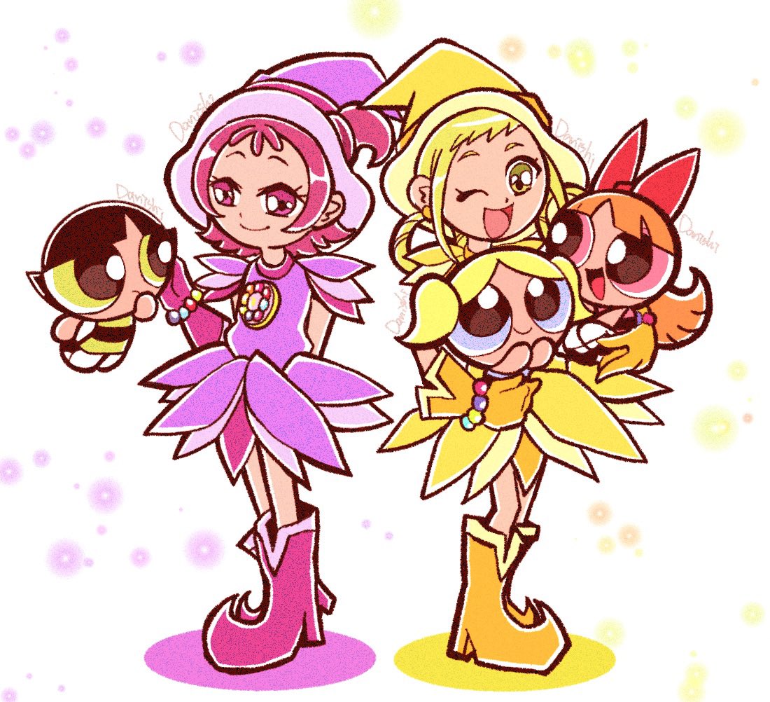 魔女見習いとパワーパフガールズ🎵🩷🩵💚