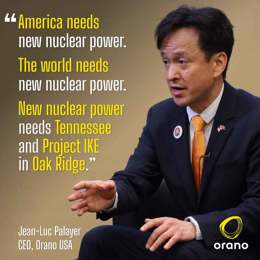 Orano_usa's tweet image. The connection is clear ...
"America needs new nuclear power.
The world needs new nuclear power.
New nuclear power needs Tennessee and Project IKE in Oak Ridge.”
--Jean-Luc Palayer, CEO, Orano USA.
Learn more about the new American uranium enrichment facility that Orano is…