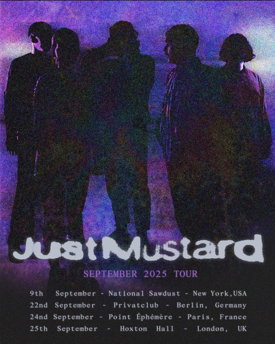 Our September tour is now on sale.

justmustard.ie/#Tour