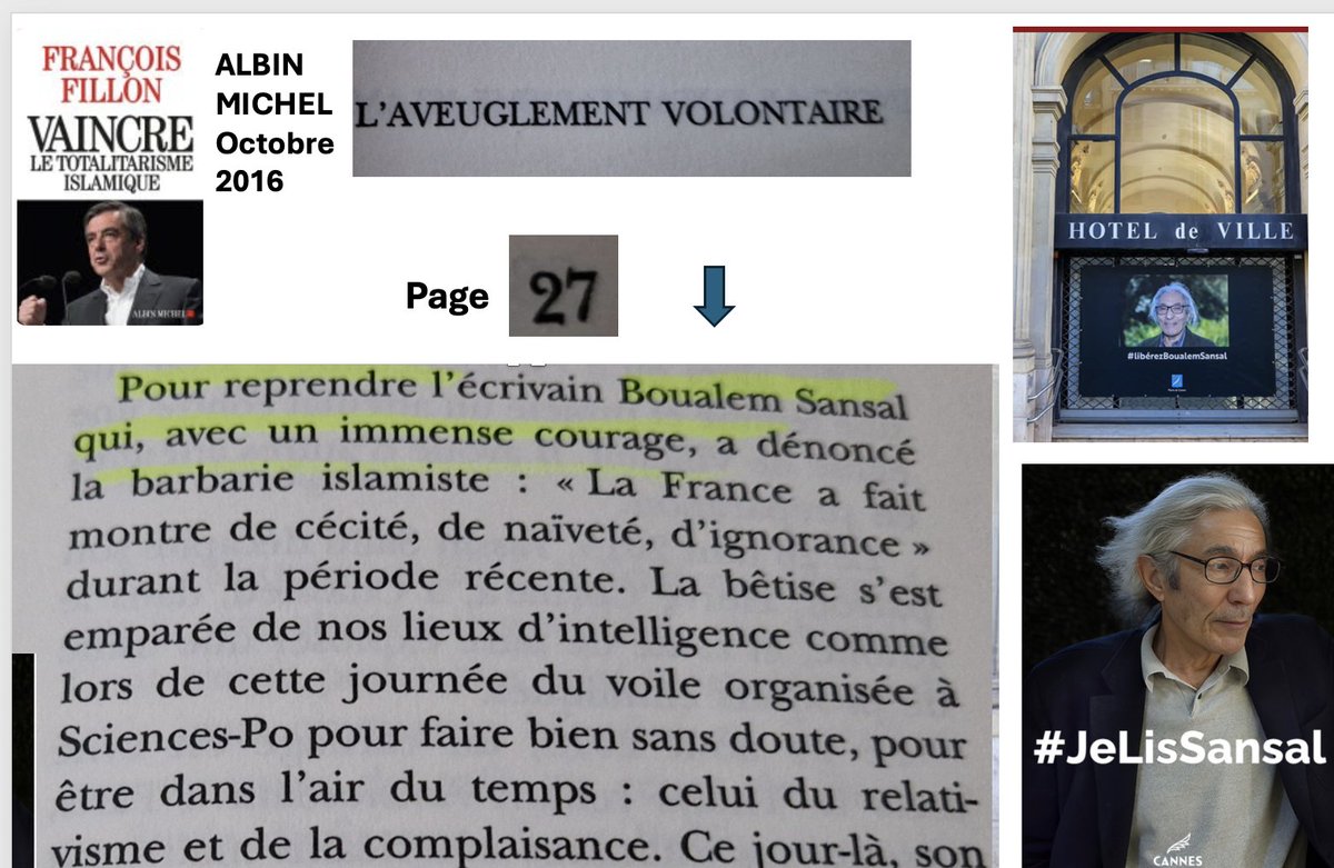 Danièle Deschamps (@dd75007) on Twitter photo Avant le lancement ds qq heures de l'opération "Je lis Sansal" initiée par <a href="/davidlisnard/">David Lisnard</a> et le comité de soutien de l'écrivain, je tiens à rendre hommage à <a href="/FrancoisFillon/">François Fillon</a> qui avait tout compris avant les autres, Ds "Vaincre le totalitarisme islamique" il cite déjà #BoualemSansal Avant le lancement ds qq heures de l'opération "Je lis Sansal" initiée par <a href="/davidlisnard/">David Lisnard</a> et le comité de soutien de l'écrivain, je tiens à rendre hommage à <a href="/FrancoisFillon/">François Fillon</a> qui avait tout compris avant les autres, Ds "Vaincre le totalitarisme islamique" il cite déjà #BoualemSansal