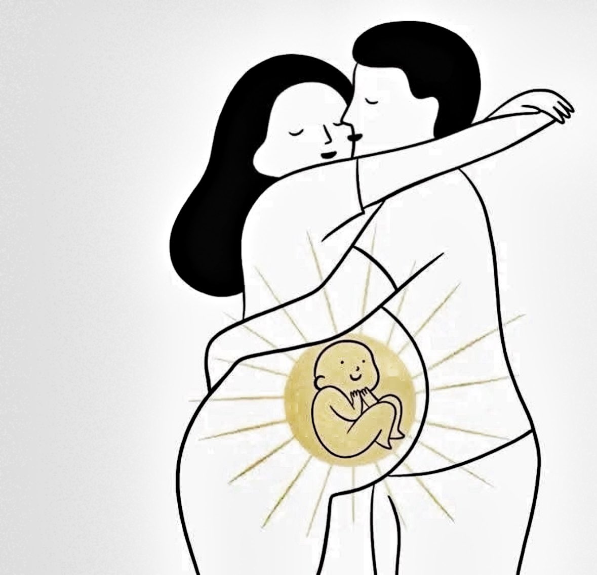 Dos corazones que se abrazan… y uno nuevo que comienza a latir. Porque la vida siempre es fruto del amor. #SiAlaVida