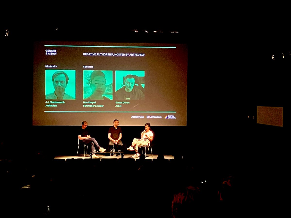 “If we really want to achieve autonomy with AI, how about creating an autonomous stack?”

“What could an non-operational art be?”

<a href="/HitoSteyerl/">Hito Steyerl</a> at The Digital Art Mile 2025 <a href="/artmetaofficial/">ArtMeta</a> , part of the <a href="/ArtReview_/">ArtReview_</a> panel moderated by JJ Charlesworth