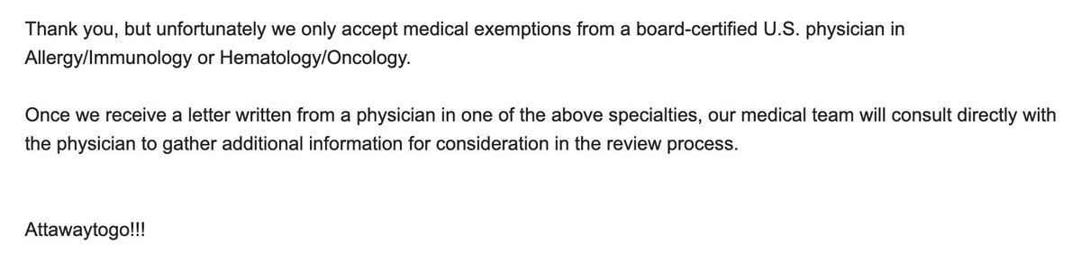 Mary Talley Bowden MD (@mdbreathe) on Twitter photo I wrote a vaccine exemption for a child wanting to attend <a href="/CampLonghorn/">Camp Longhorn</a>, but it was denied because I'm not a board-certified allergist or oncologist.
Camp Longhorn is the country club of camps in Texas, once attended by George W. Bush. I wrote a vaccine exemption for a child wanting to attend <a href="/CampLonghorn/">Camp Longhorn</a>, but it was denied because I'm not a board-certified allergist or oncologist.
Camp Longhorn is the country club of camps in Texas, once attended by George W. Bush.