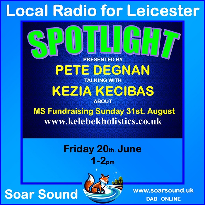 Leic58's tweet image. The SPOTLIGHT show hosted by the popular, volunteer presenter, Pete Degnan.
Proudly presenting another show for the community radio station Soar Sound.
The show provides the opportunity for local charities and community groups to discuss their work and promote their projects.