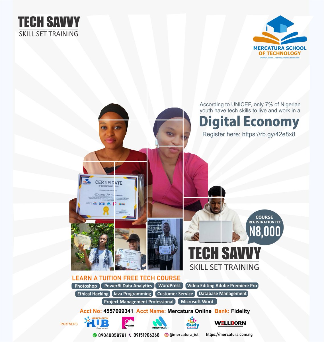 MercaturaShop's tweet photo. Tech Savvy skillset training is back!!! 
Register today: https://t.co/jQP55tEYvs https://t.co/yDbj9yOVFd