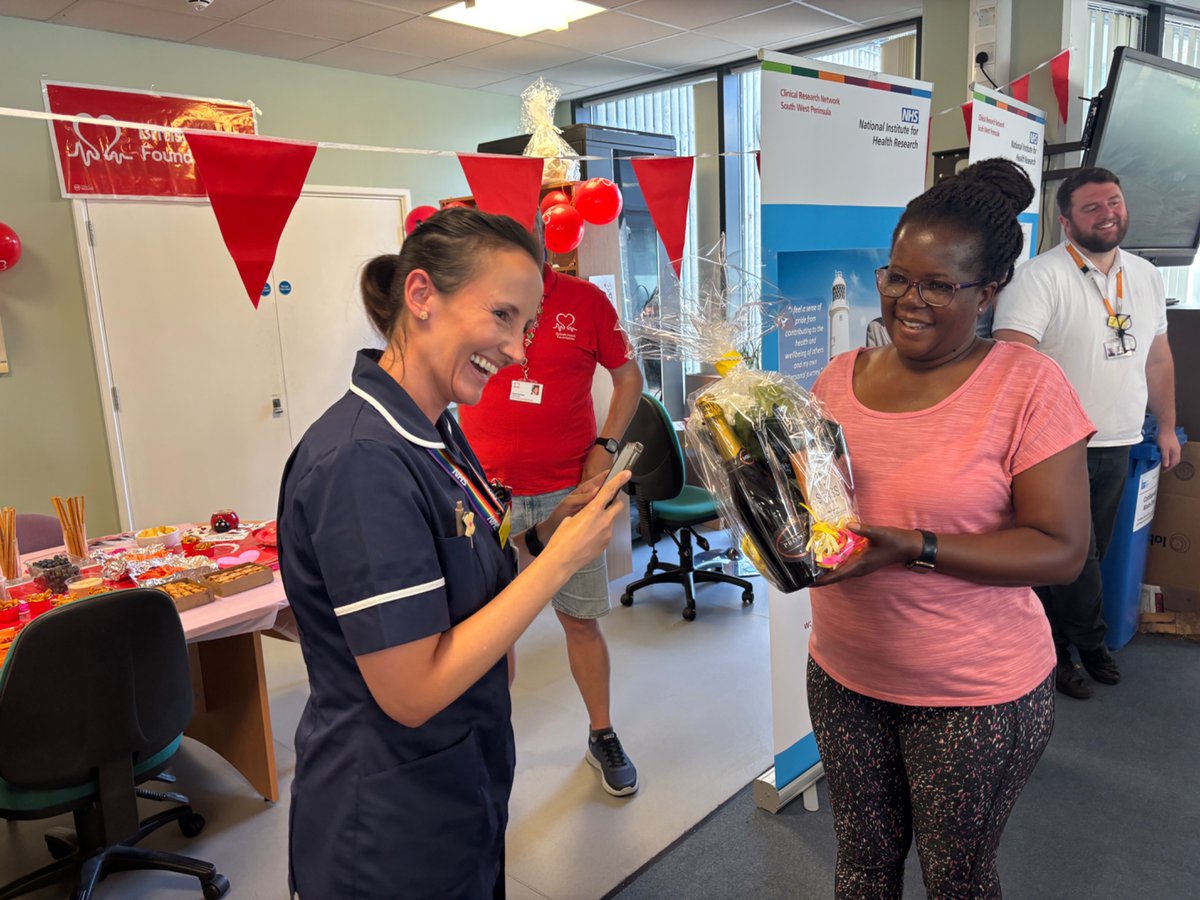Plymouth Research and Development Team @UHP_NHS (@rdinuhp) on Twitter photo The winner of our <a href="/TheBHF/">British Heart Foundation</a> step challenge has been crowned 👑 Well done to Emma (who accepted her prize via a phone call) and congrats to all who took part. Keep your 👀 peeled for the final total raised <a href="/UHP_NHS/">University Hospitals Plymouth NHS Trust</a> <a href="/NIHRrdn/">NIHR Research Delivery Network</a> <a href="/hospitalradio/">HRP - Hospital Radio Plymouth</a> The winner of our <a href="/TheBHF/">British Heart Foundation</a> step challenge has been crowned 👑 Well done to Emma (who accepted her prize via a phone call) and congrats to all who took part. Keep your 👀 peeled for the final total raised <a href="/UHP_NHS/">University Hospitals Plymouth NHS Trust</a> <a href="/NIHRrdn/">NIHR Research Delivery Network</a> <a href="/hospitalradio/">HRP - Hospital Radio Plymouth</a>