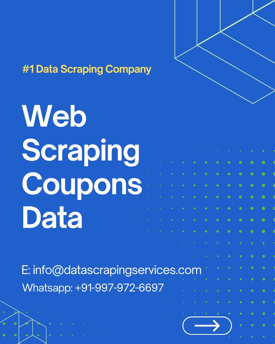 _datascraping's tweet image. Datascrapingservices.com is your trusted source for scalable data extraction solutions. Start transforming today. Contact info@datascrapingservices.com.  #TrustedDataSource #ScalableSolutions #GrowthOpportunities #TransformData