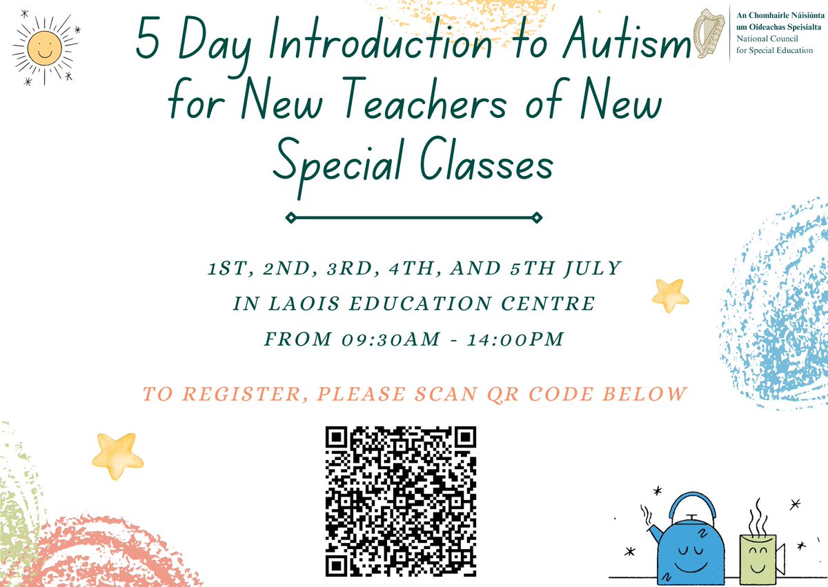 ncseirl's tweet image. Join us this summer 🎊 Scan the QR code to register today 🥳