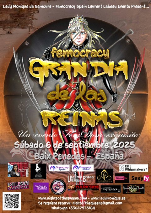 Femocracy Spain (@femocracyspain) on Twitter photo #Femocracy #RT Gran Dia de Las Reinas en la sede de <a href="/FemocracySpain/">Femocracy Spain</a>,para <a href="/femocracyglobal/">Femocracy Global</a> Reserva YA
<a href="/Dictatress/">Dictatress</a>
<a href="/PrincessSeva/">Princess Seva</a>
<a href="/FemocracyNYC/">FemocracyNYC</a>
<a href="/FemocracyLA/">femocracyLA</a>
<a href="/NightoftheQuee2/">Femocracy day of the Queens -BARCELONA 07/10/2023</a>
<a href="/FemocracyCA/">FemocracyCA</a>
<a href="/FemocracyPA/">Femocracy South Central PA</a>
<a href="/FemocracyUKLDN/">Femocracy UK - London: FemocracyGlobal</a>
<a href="/FemocracyNYC/">FemocracyNYC</a> femocracyspain.com/noche-de-las-r… «nightsofthequeens.com/femocracy-grea…» #Femocracy #RT Gran Dia de Las Reinas en la sede de <a href="/FemocracySpain/">Femocracy Spain</a>,para <a href="/femocracyglobal/">Femocracy Global</a> Reserva YA
<a href="/Dictatress/">Dictatress</a>
<a href="/PrincessSeva/">Princess Seva</a>
<a href="/FemocracyNYC/">FemocracyNYC</a>
<a href="/FemocracyLA/">femocracyLA</a>
<a href="/NightoftheQuee2/">Femocracy day of the Queens -BARCELONA 07/10/2023</a>
<a href="/FemocracyCA/">FemocracyCA</a>
<a href="/FemocracyPA/">Femocracy South Central PA</a>
<a href="/FemocracyUKLDN/">Femocracy UK - London: FemocracyGlobal</a>
<a href="/FemocracyNYC/">FemocracyNYC</a> femocracyspain.com/noche-de-las-r… «nightsofthequeens.com/femocracy-grea…»