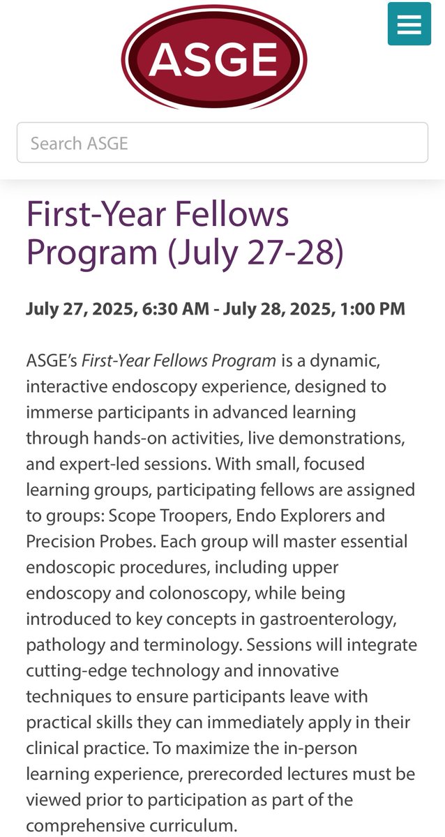 James D. Haddad, MD, FACP (@jameshaddadmd) on Twitter photo I'm really looking forward to teaching at the <a href="/ASGEendoscopy/">ASGE GI Endoscopy</a> First Year Fellows course - only about a month away! 🗓️
📣#GIFellows attending this session: tell us what you're most excited about!
#GITwitter #GIX #MedTwitter #MedX #Endoscopy #Colonoscopy I'm really looking forward to teaching at the <a href="/ASGEendoscopy/">ASGE GI Endoscopy</a> First Year Fellows course - only about a month away! 🗓️
📣#GIFellows attending this session: tell us what you're most excited about!
#GITwitter #GIX #MedTwitter #MedX #Endoscopy #Colonoscopy