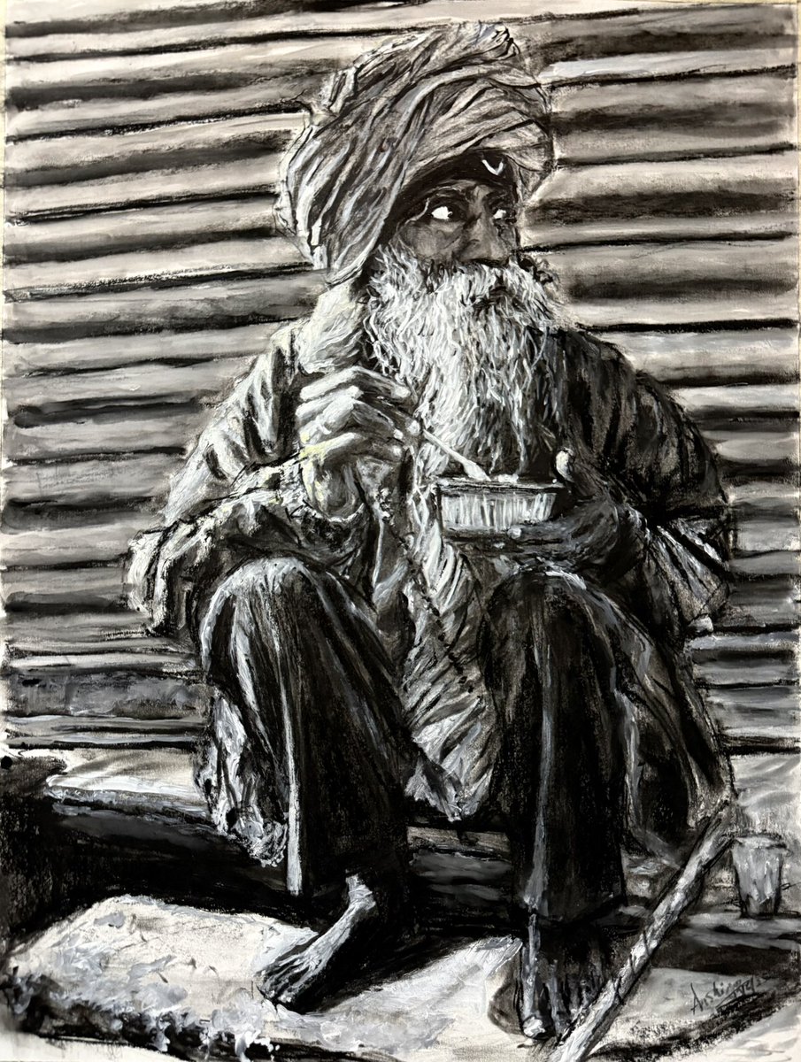 rangvidha's tweet photo. जहाँ दया तहा धर्म है, जहाँ लोभ वहां पाप |
जहाँ क्रोध तहा काल है, जहाँ क्षमा वहां आप ||, Charcoal, pastel and acrylic on paper 20*24 inches by Aashima Mehrotra @TwitterMoments @MuseumModernArt @louvre @venicebiennale @ArtBeijing @ArtBasel @friezeofficial @Sothebys @ChristiesInc https://t.co/ZOXwKmNUSV