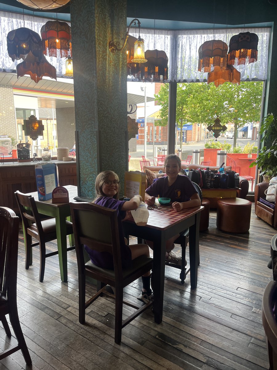 Shakespeare class enjoying breakfast at The Tarro Lounge today for having good attendance last week. A big thank you to the staff who served us!