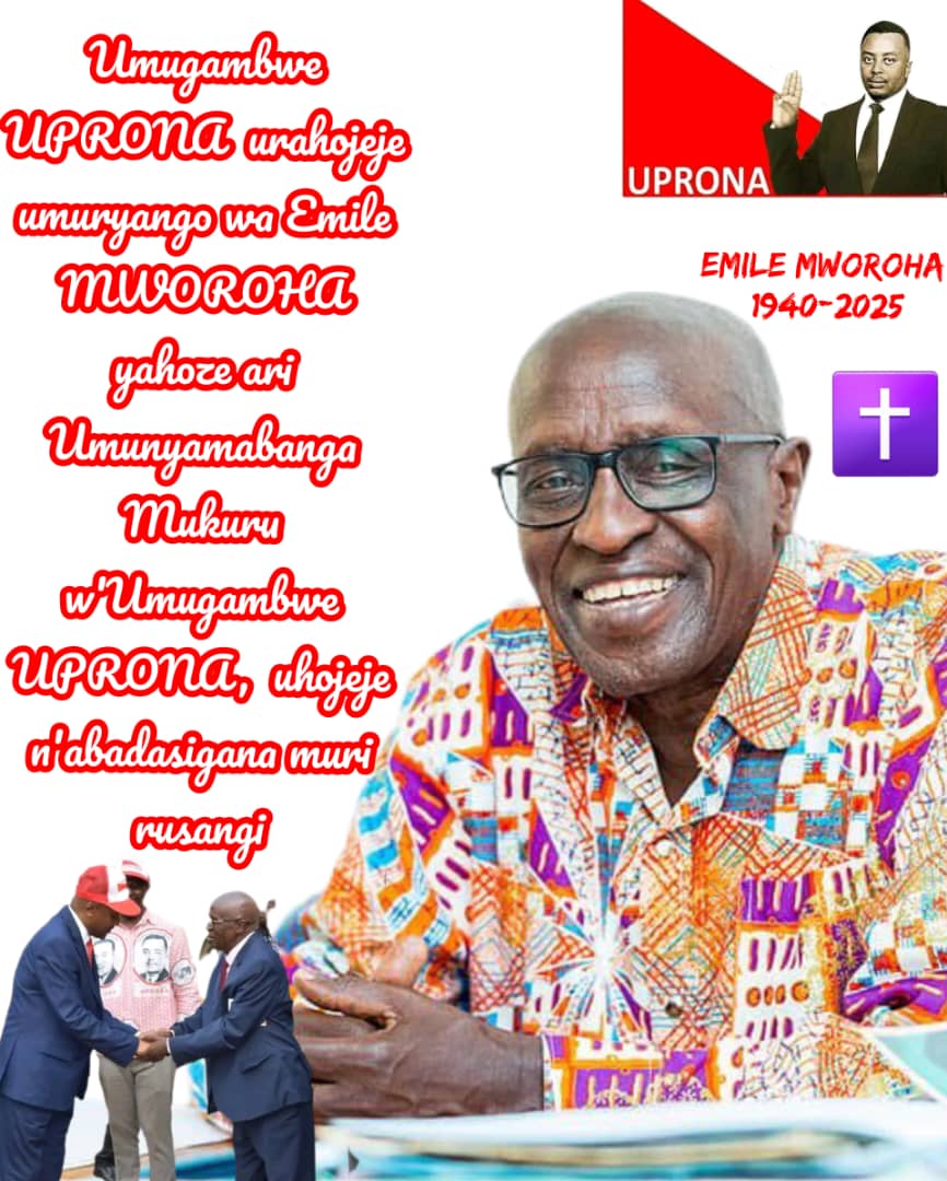 Le parti <a href="/UPRONA__1961/">Parti UPRONA</a> regrette la disparition du Professeur Emile Mworoha. Il fut Secrétaire Général du parti Uprona. Il a travaillé dur et sa contribution au pays restera gravée dans la mémoire des Burundais. Condoléances à sa famille biologique
<a href="/nkurunziza_com/">nkurunziza olivier</a>
Paix à son âme