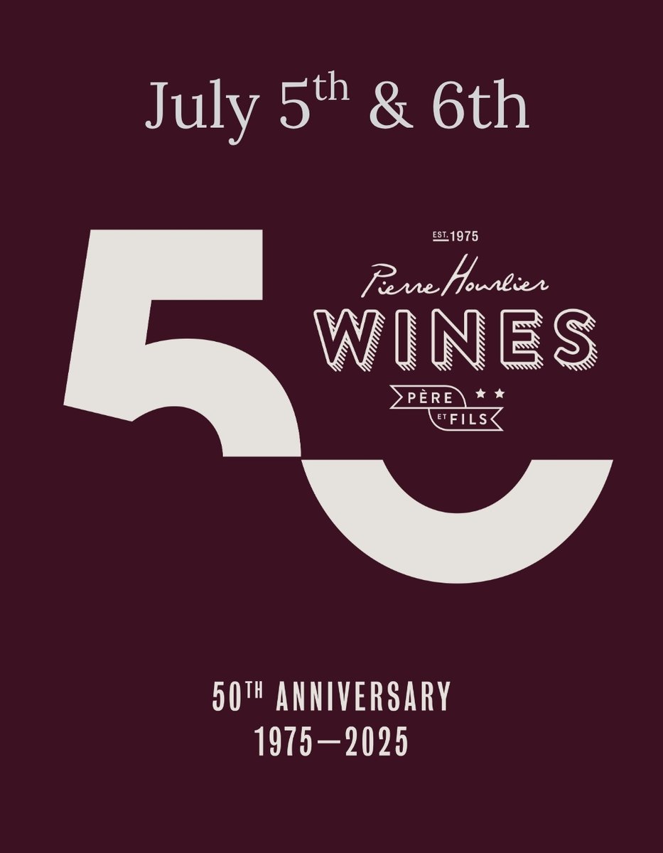 Join us for two spectacular wine tastings on Saturday July 5th and Sunday July 6th at the Melbourne Assembly Rooms to toast our 50th Anniversary! 

For more information and to book - hourlierwines.co.uk/pages/events