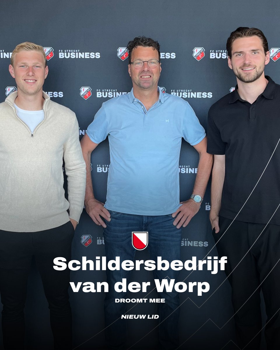 ✍️ Schildersbedrijf van der Worp sluit vanaf seizoen 2025/2026 aan bij het zakelijke netwerk van FC Utrecht. Het bedrijf neemt plaats in de ’t Wed &amp; Waard.

#FCUtrecht #BusinessClub #Utrecht