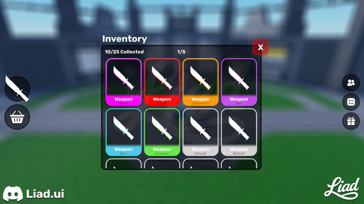 LiadUI's tweet photo. Classic Duels – Full Game UI 

A clean and modern UI Design made for Classic Duels, an active Roblox Game with over 100K+ visits

Black Transparency all styled with a bold, competitive look to match the game's theme https://t.co/HPdn72zge2