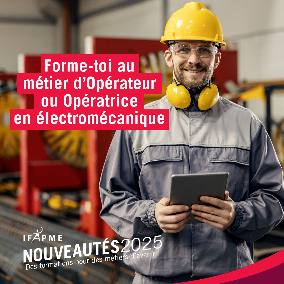 Passionné.e par les machines et le bricolage ? Deviens Opérateur ou Opératrice en électromécanique grâce à une formation complète qui te plongera au cœur de la technologie : électricité, mécanique, hydraulique, pneumatique… ✨ 

Plus d'infos ici → ifapme.be/formations/coo…