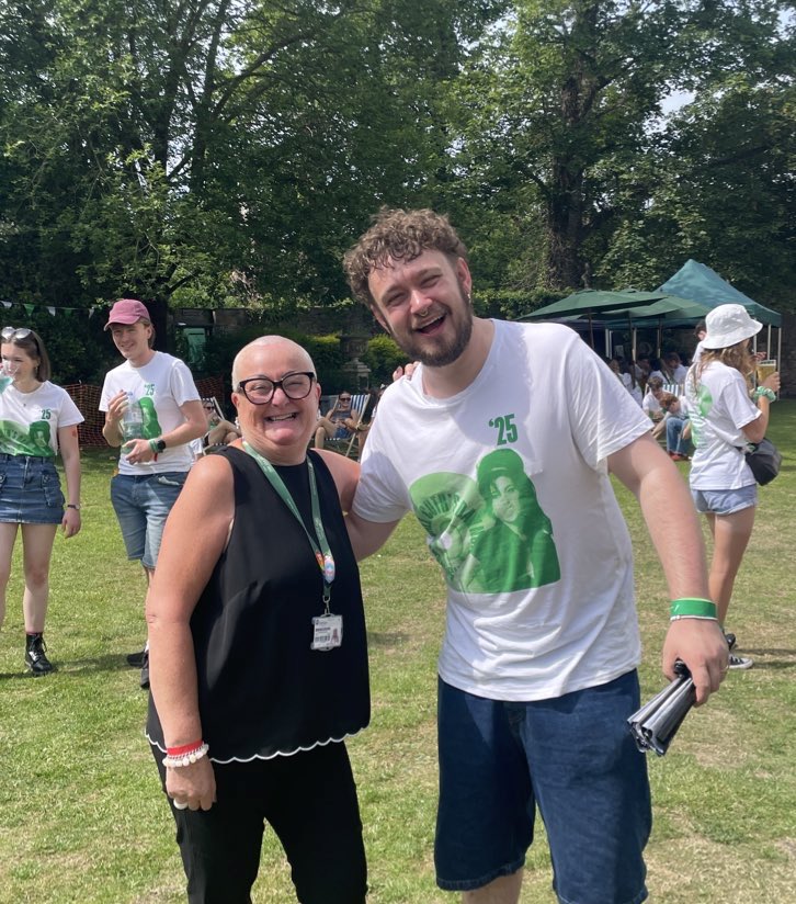 CuthsSociety's tweet image. Cuth’s Day 2025 is underway! 🌞 Perfect weather to keep the Cuth’s Week celebrations going. Huge thanks to our JCR and staff for making today happen, enjoy every moment! 💚 #CuthsDay #CuthsWeek2025 #TeamCuths