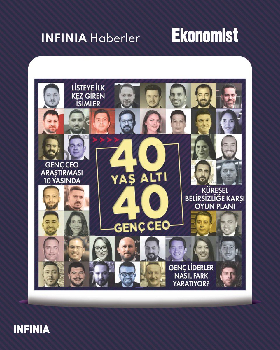Our CEO Tugay Güzel, has once again earned a well-deserved spot on Economist magazine’s prestigious “40 Under 40 CEOs” list. 👏
We wholeheartedly congratulate him on this remarkable achievement, and as the INFINIA family, we believe this inspiring success gives us all the