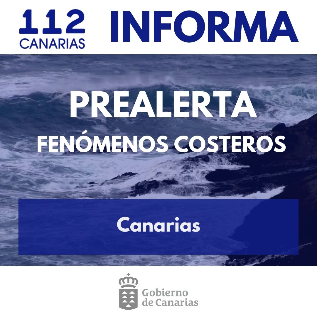 El Gobierno de Canarias declara la situación de #PrealertaFenómenosCosteros en Canarias  

🗓 21/06/25   
🕛12:00 horas    

Más información y consejos ⬇️
www3.gobiernodecanarias.org/noticias/el-go…