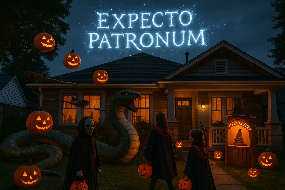fragment10879's tweet image. Floating pumpkins ✅
Dark Mark cupcakes ✅
DIY Death Eater masks ✅
Potterhead Halloweens are next-level spooky & spellbinding 🎃✨
Peek into their magical celebrations → tinyurl.com/542z8bcf
#HarryPotterHalloween #FandomFun #WitchyVibes #PotterParty