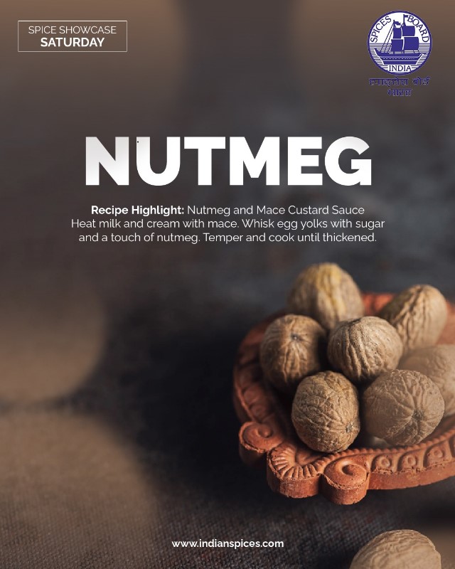 Spices_Board's tweet image. Rich, silky, and aromatic—this custard sauce gets an elegant boost from nutmeg’s depth and mace’s floral warmth. Perfect over cakes, fruits, or on its own!
@DoC_GoI 
#SpiceShowcaseSaturday #CustardMagic #NutmegDelight #MaceElegance #GourmetSauce