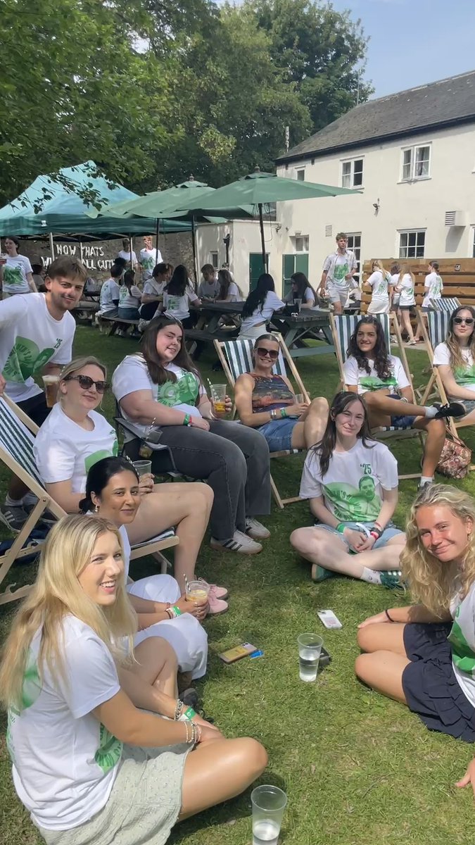 CuthsSociety's tweet image. Cuth’s Day 2025 is underway! 🌞 Perfect weather to keep the Cuth’s Week celebrations going. Huge thanks to our JCR and staff for making today happen, enjoy every moment! 💚 #CuthsDay #CuthsWeek2025 #TeamCuths