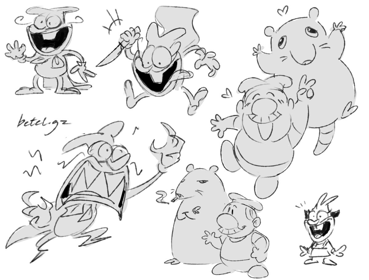 betelgzart's tweet image. I played Pizza Tower way too late, it's so so good!! Some doodles~
#pizzatower #digitalart #sketches