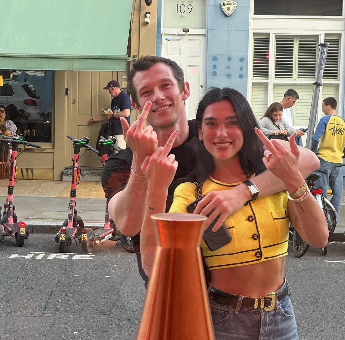 Dua Lipa &amp; Callum Turner are adorable in new photo.