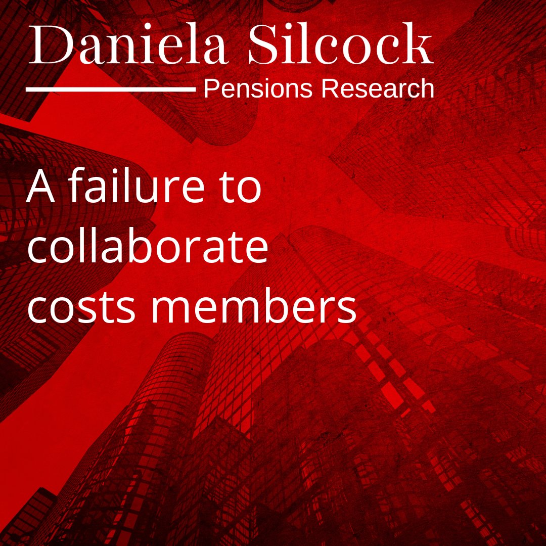 Today’s blog argues that the pensions industry’s lack of collaboration creates inefficiencies and inconsistent outcomes for members. It suggests working together on defaults and retirement models could improve member outcomes and reduce duplication.  pensionsresearch.co.uk/a-failure-to-c…