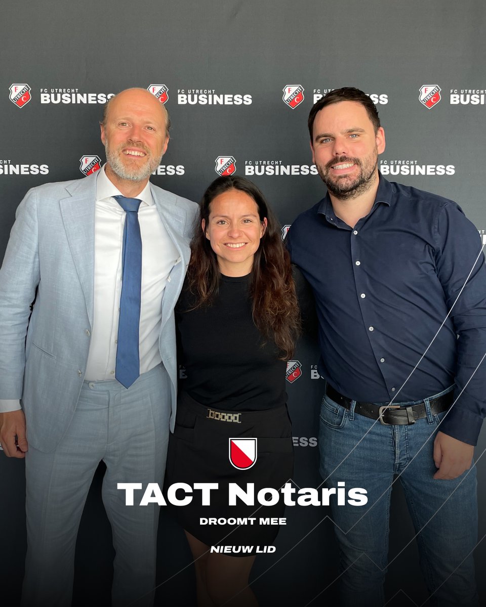 ✍️TACT Notaris sluit vanaf seizoen 2025/2026 aan bij het zakelijke netwerk van FC Utrecht. Het bedrijf neemt plaats in de ’t Wed &amp; Waard.

#FCUtrecht #BusinessClub #Utrecht