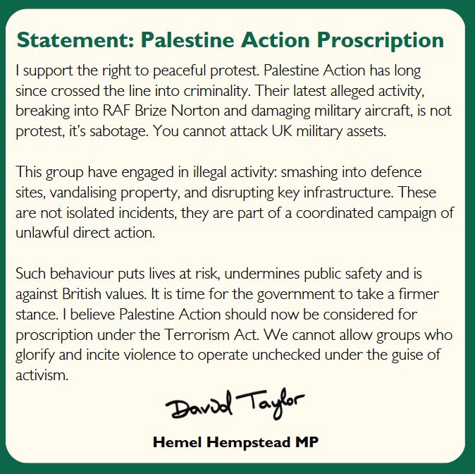 Unlike many countries, the UK has the right to protest. 

This doesn’t include attacking British military assets. 

It’s high time people in this country realised actions have consequences.