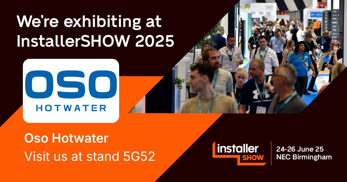 Only days until we are exhibiting at InstallerSHOW 2025! 
Come and see us next week  at the NEC, Birmingham. Secure your FREE ticket by registering today!
#InstallerSHOW2025 #Networking #IndustryEvent #MarkYourCalendar #oso