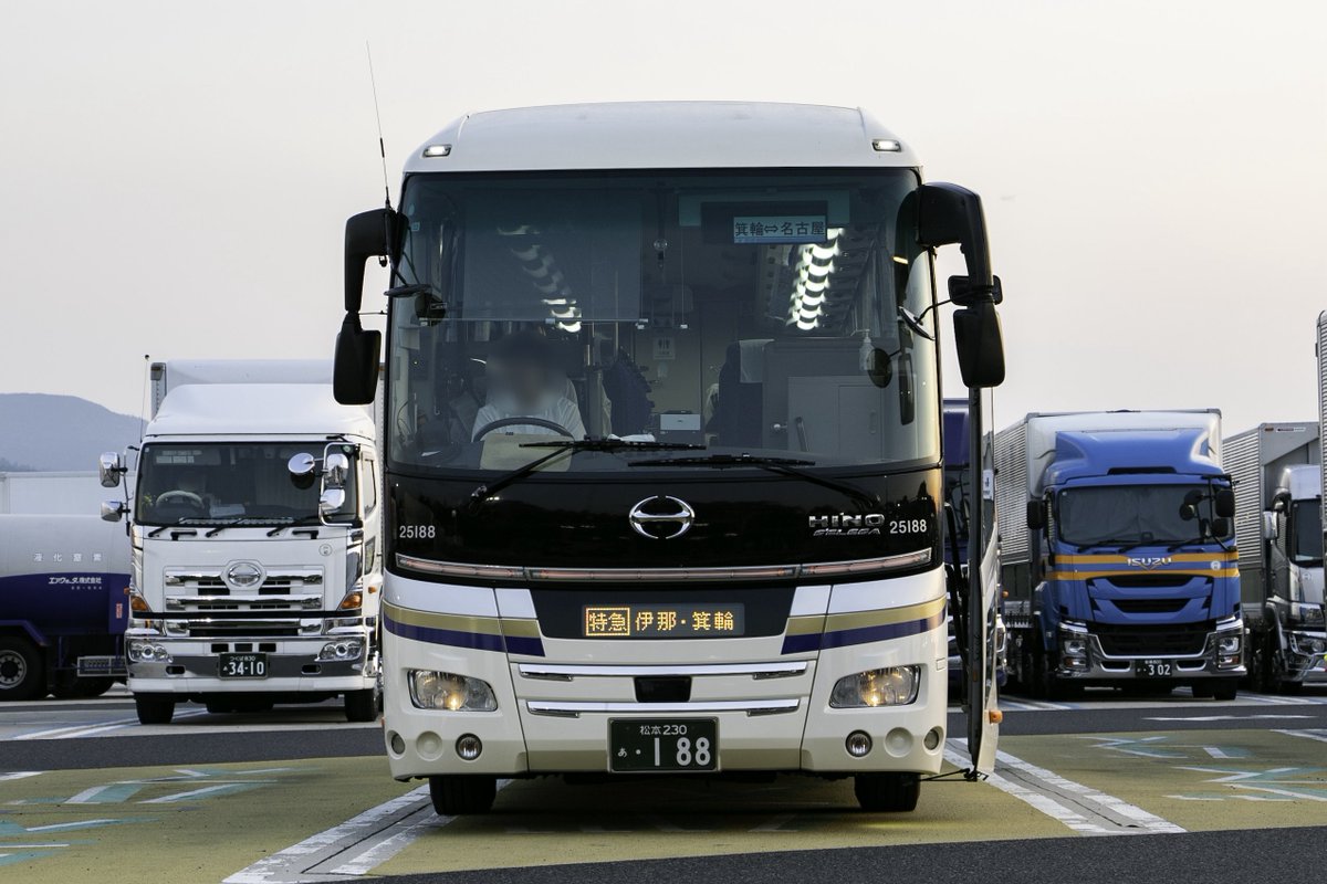 25.06.19 名古屋-伊那箕輪線IN14517便 伊那バス25188号車 名古屋からの