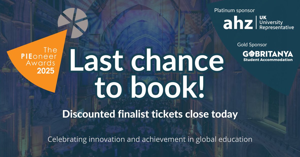 🌟 Discounted finalist tickets for #PIEoneers25 close today! 🌟

This is your last chance to secure a spot at our glamorous awards ceremony on 5 Sept at a discounted rate.

🎟️ Don’t miss out – book your ticket before the deadline!

🔗 hubs.li/Q03s-csp0