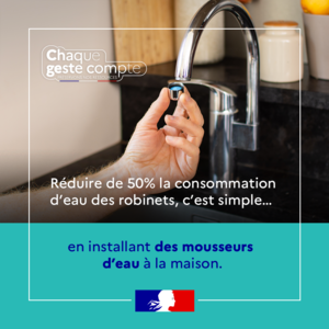 Prefet68's tweet photo. 🌿💧 Face à la chaleur, adoptons les bons réflexes pour économiser l’eau !

Pour éviter la dégradation des ressources en eau, adoptons des gestes simples au quotidien :
💦 Arroser le soir pour limiter l’évaporation
🚗Réduire les lavages de voiture
💧 Réparer les fuites dès leur apparition
🚿 Préférer les douches aux bains
🍽️ Remplir pleinement lave-linge et lave-vaisselle

☀️ Les prévisions météorologiques annoncent un temps très chaud et ensoleillé dans les jours à venir.

La mobilisation collective est essentielle. 
👉 Chaque geste compte pour préserver l’eau, surtout en période estivale.🥵

🗞️Communiqué de presse https://t.co/kMrcj1HZJE

#Eau #SobriétéHydrique #HautRhin #ÉconomieDEau #GestesSimples