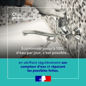 Prefet68's tweet photo. 🌿💧 Face à la chaleur, adoptons les bons réflexes pour économiser l’eau !

Pour éviter la dégradation des ressources en eau, adoptons des gestes simples au quotidien :
💦 Arroser le soir pour limiter l’évaporation
🚗Réduire les lavages de voiture
💧 Réparer les fuites dès leur apparition
🚿 Préférer les douches aux bains
🍽️ Remplir pleinement lave-linge et lave-vaisselle

☀️ Les prévisions météorologiques annoncent un temps très chaud et ensoleillé dans les jours à venir.

La mobilisation collective est essentielle. 
👉 Chaque geste compte pour préserver l’eau, surtout en période estivale.🥵

🗞️Communiqué de presse https://t.co/kMrcj1HZJE

#Eau #SobriétéHydrique #HautRhin #ÉconomieDEau #GestesSimples