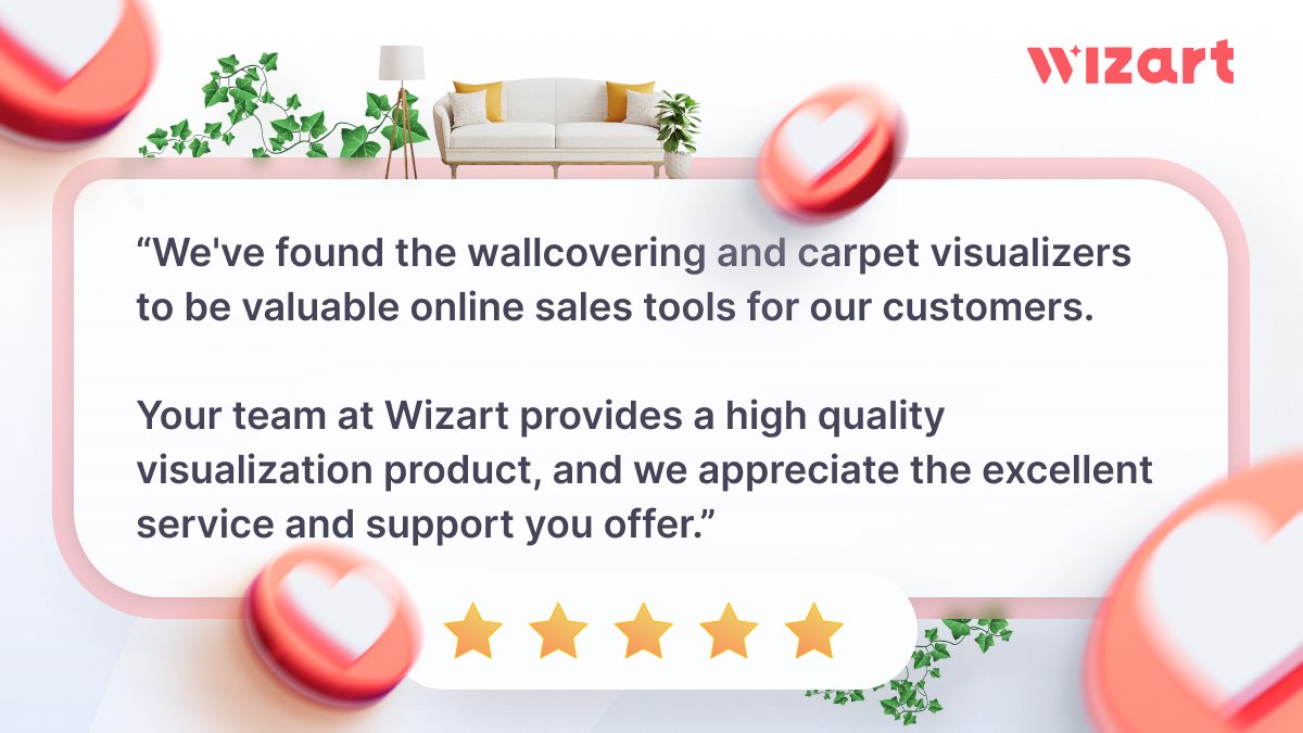 wizart_ai's tweet image. Nothing makes us happier than hearing from satisfied customers! Check out this amazing review we received 👇 

#WallVisualizer #FloorVisualizer #WizartVisualizer
