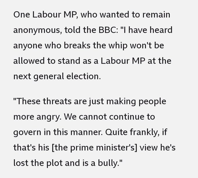Labour MPs face a stark choice - they may not be re-selected by the Party if they vote against the Bill - but will almost certainly NOT be re- elected by voters - should they vote for the cuts or enable it to pass by abstaining.