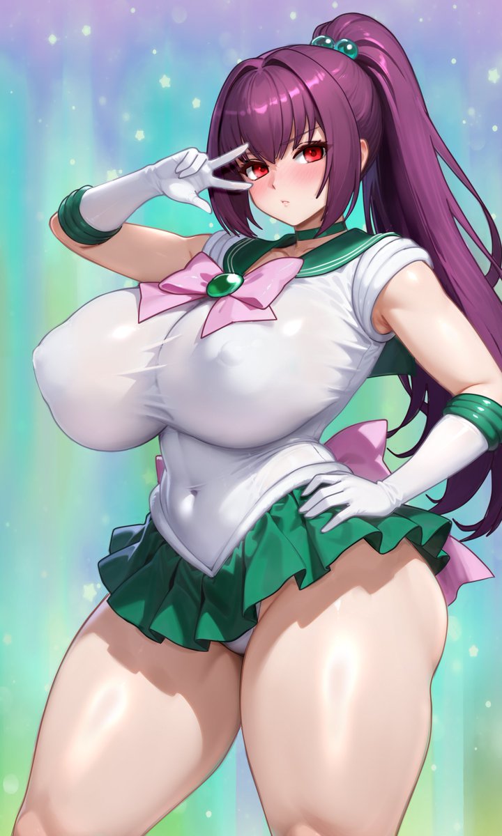 Sailor Jupiter Skadi!💚
"Is this pose good enough, Master?"