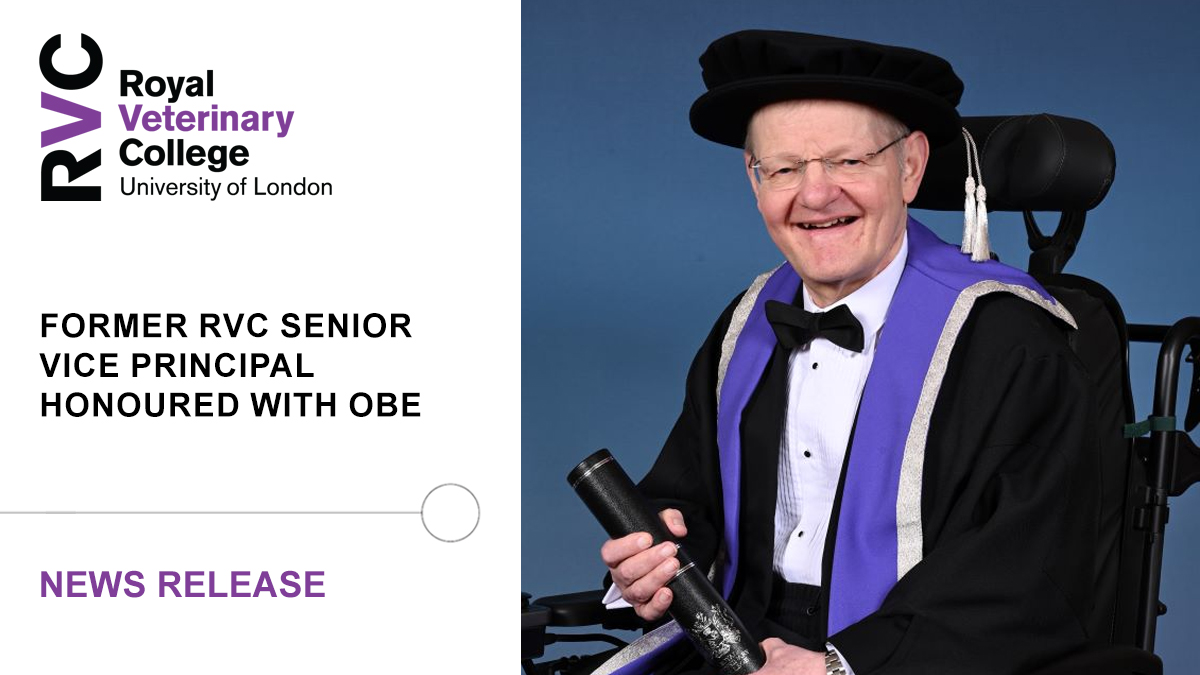 🎖️ Professor Stephen May, former Senior Vice Principal at the RVC, has been appointed Officer of the Order of the British Empire (OBE) in the King’s Birthday Honours

➡️ Read more at: rvc.uk.com/stephen-may-obe