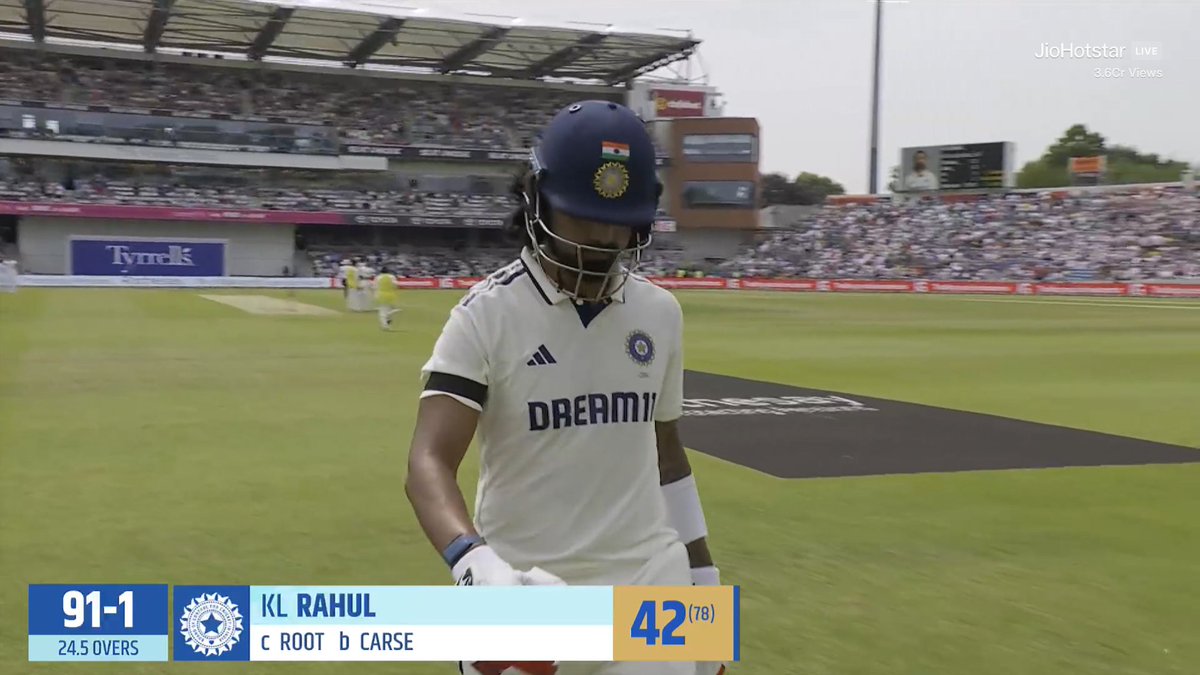 Since 2011, Only 5 times Indian opening Pair made 90+ Partnership Runs in SENA Tests

Rahul/Rohit at Nottingham (2021)
Rahul/Rohit at Lord's (2021)
Rahul/Mayank at Centurion (2021)
Rahul/Jaiswal at Perth (2024)
Rahul/Jaiswal at Leeds (2025)*