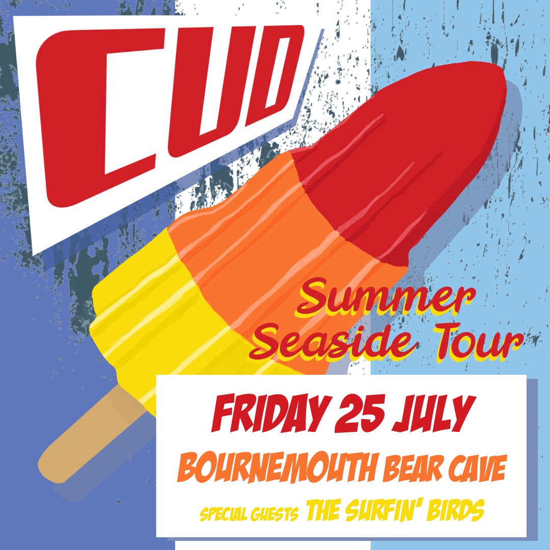 CUD (@cudband) on Twitter photo Announcing our Special Guest for our Bear Cave #Bournemouth show: <a href="/TheSurfinBirds/">The Surfin' Birds</a>
Please get down early, support local music and your local venue.
TICKETS AVALIABLE π linktr.ee/cudband Announcing our Special Guest for our Bear Cave #Bournemouth show: <a href="/TheSurfinBirds/">The Surfin' Birds</a>
Please get down early, support local music and your local venue.
TICKETS AVALIABLE π linktr.ee/cudband