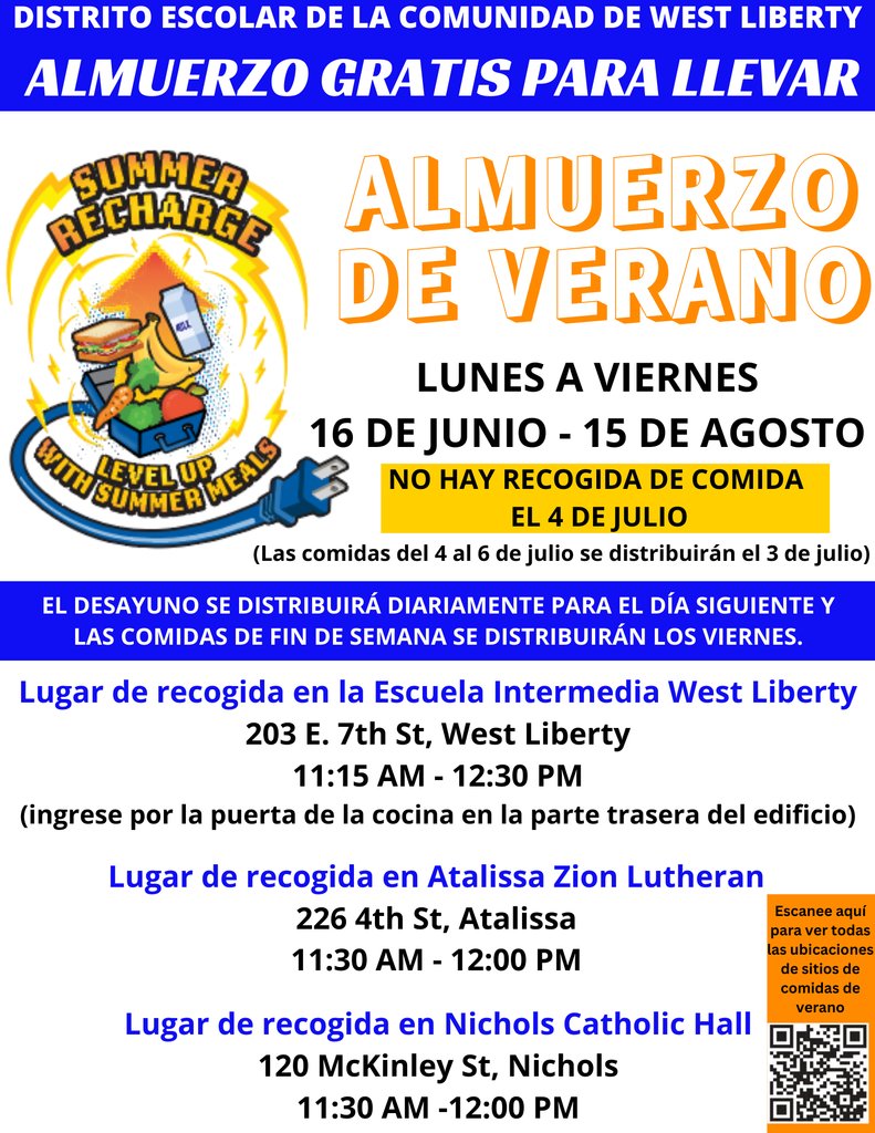 Thank you for making the first week of our Summer Lunch program a success!  Be sure to stop by today to get your meals for this weekend!  We look forward to seeing you, as does Hammy, our Middle School greeter cat!