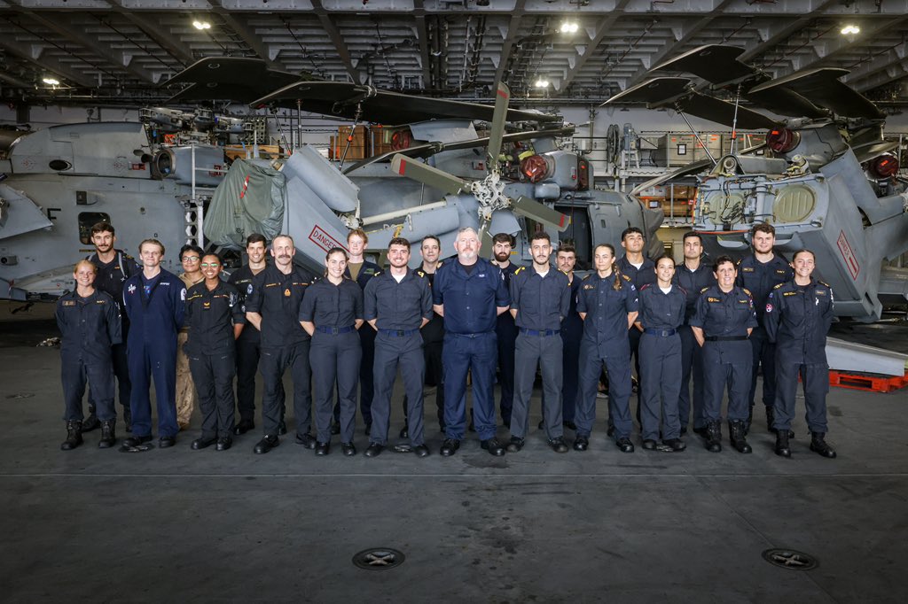UK Carrier Strike Group (@comukcsg) on Twitter photo It was a pleasure to host our Spanish πͺπΈ, New Zealand π³πΏ and Canadian π¨π¦ partners onboard <a href="/HMSPWLS/">HMS Prince of Wales</a> today!
#StrongerTogether #CSG25 It was a pleasure to host our Spanish πͺπΈ, New Zealand π³πΏ and Canadian π¨π¦ partners onboard <a href="/HMSPWLS/">HMS Prince of Wales</a> today!
#StrongerTogether #CSG25
